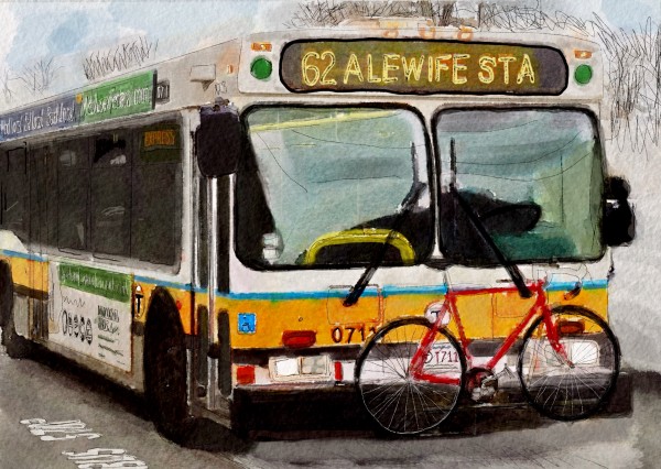 MBTA 62 Bus by Harry Forsdick